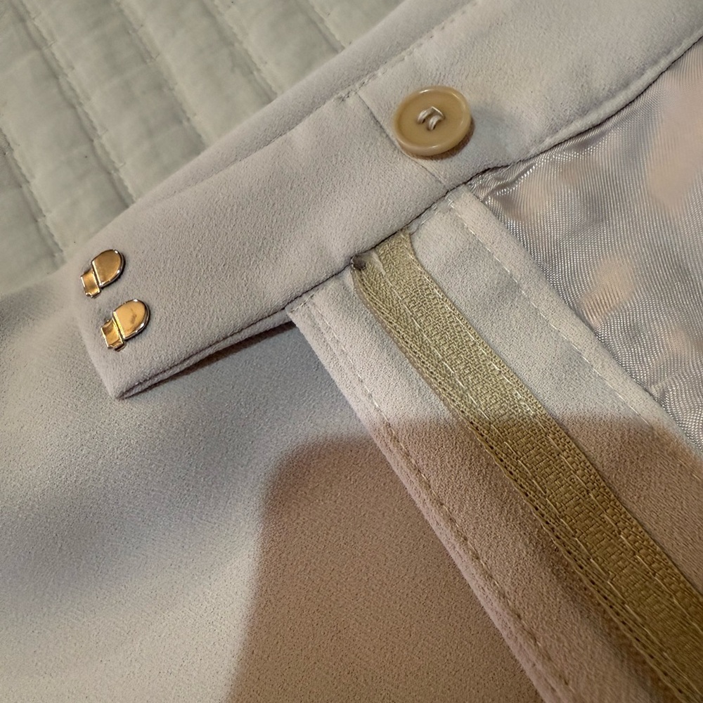 Zara Cream Wide Leg Pants NWT Size Large - Picture 7 of 8